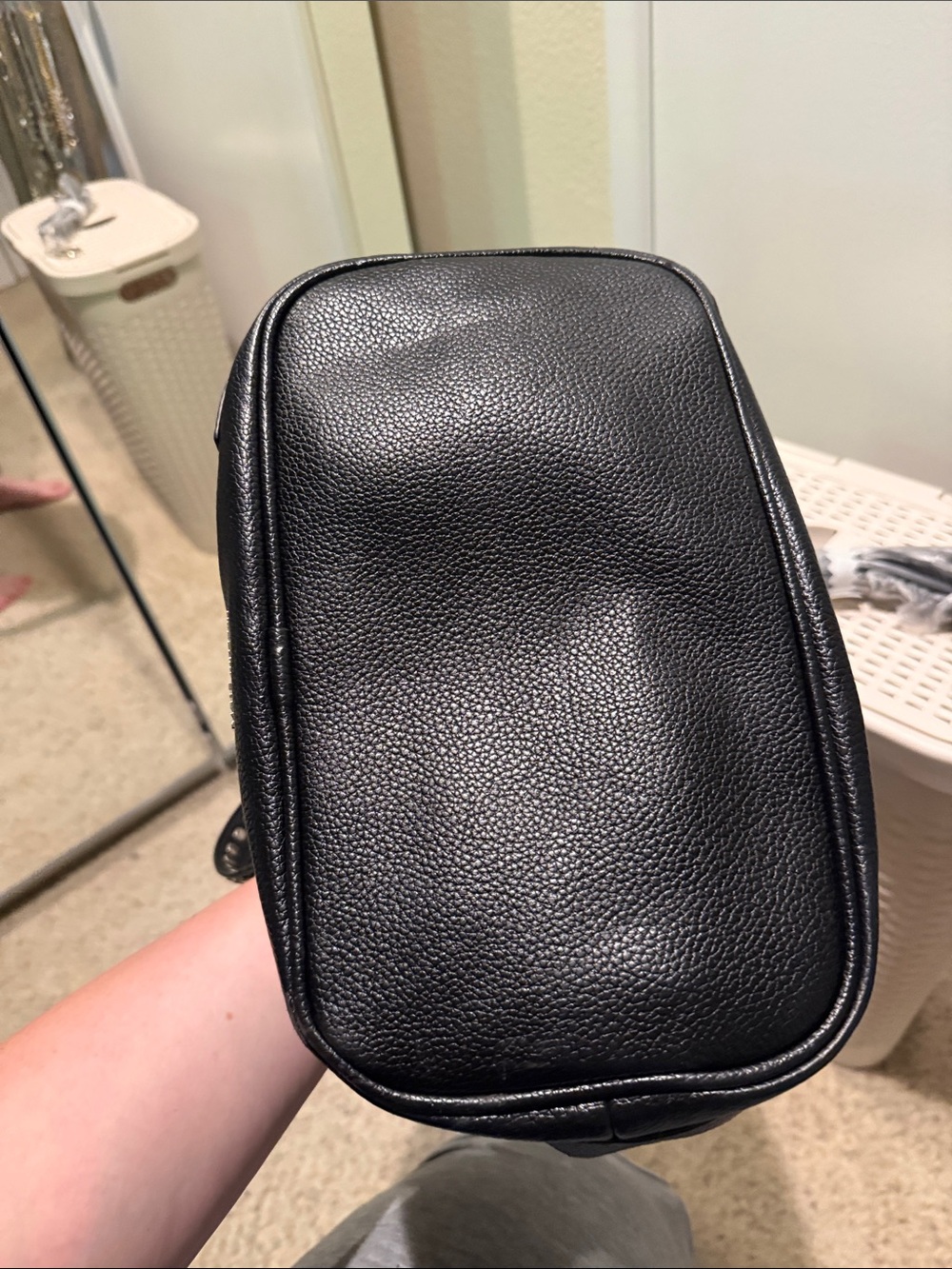 Steve Madden Black Studded Shoulder Tote - Picture 9 of 11